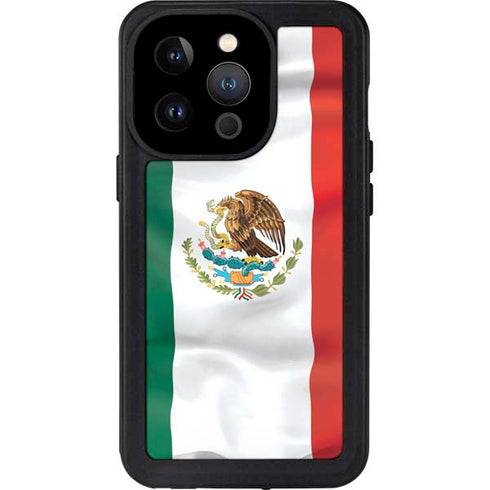 Mexico Flag iPhone 15 Pro Waterproof Case